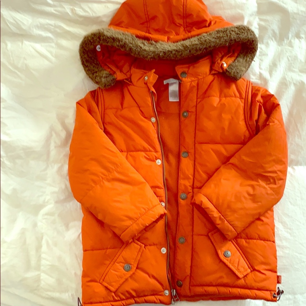 JANIE AND JACK Orange Winter Ski Coat 4T - 5T
